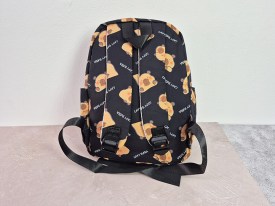 Mochila tela estampada chica